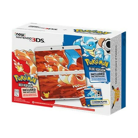 Nintendo Pokemon 20th Anniversary Edition New 3DS with Red/Blue Video (Best 3ds Console Deals Uk)