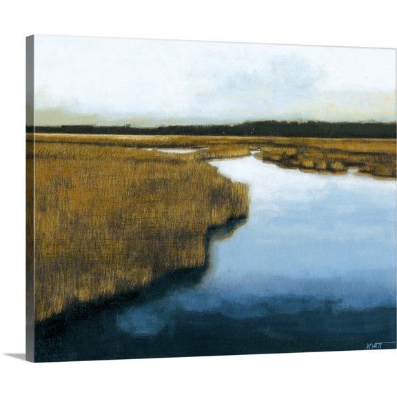 Great BIG Canvas | "Wet Lands I" Canvas Wall Art - 20x16