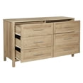 thumbnail image 2 of Pemberly Row 6-Drawer Horizontal Dresser in Wood Canyon Oak Finish, 2 of 10