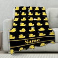 thumbnail image 3 of Custom Name Ruddy Duck Adult duck Blanket Kids Funny Blanket Suitable for Bedroom Living Room bed sofa Crib Couch Chair outdoor All Season Items That Yellow Duck Lovers Will Love 40"x30"for Pets, 3 of 6