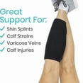 thumbnail image 3 of 1pcs Soft Calf Brace Neoprene Calf Sleeve Shin Splint Support Lower Leg Compression Wrap Increases Circulation Muscle Swelling, 3 of 5
