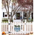 thumbnail image 2 of Welcome Friends Sign Front Door Porch Decorations, Round Rustic Wood Hanging Sign for Farmhouse Porch Outdoor Home Holiday Front Door Sign Decor, 2 of 5