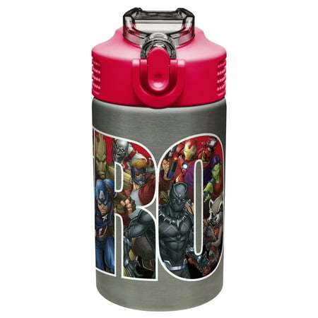 Zak! Designs Marvel Comics 15 Oz. Black Panther, Captain America, Spider-Man & The