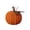 Orange, variant on 10"/7"/5" Basketweave Stacked Pumpkins with Metal Leaves, Rustic Faux Rattan Fall Harvest Decoration, Autumn Pumpkin Centerpiece for Thanksgiving Home Table, Mantle & Porch Decor