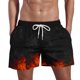 thumbnail image 2 of Puntoco Pantalones Cortos Con Estampado Hawaiano Para Hombre, Pantalones Cortos Con Bolsillo Y Cordón, Color Xl, 2 of 5