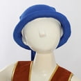 thumbnail image 3 of TiaoBug Christmas Elf Hat Dwarf Hat Long Pointed Witch Hat Storybook Character Costumes Blue One Size, 3 of 7