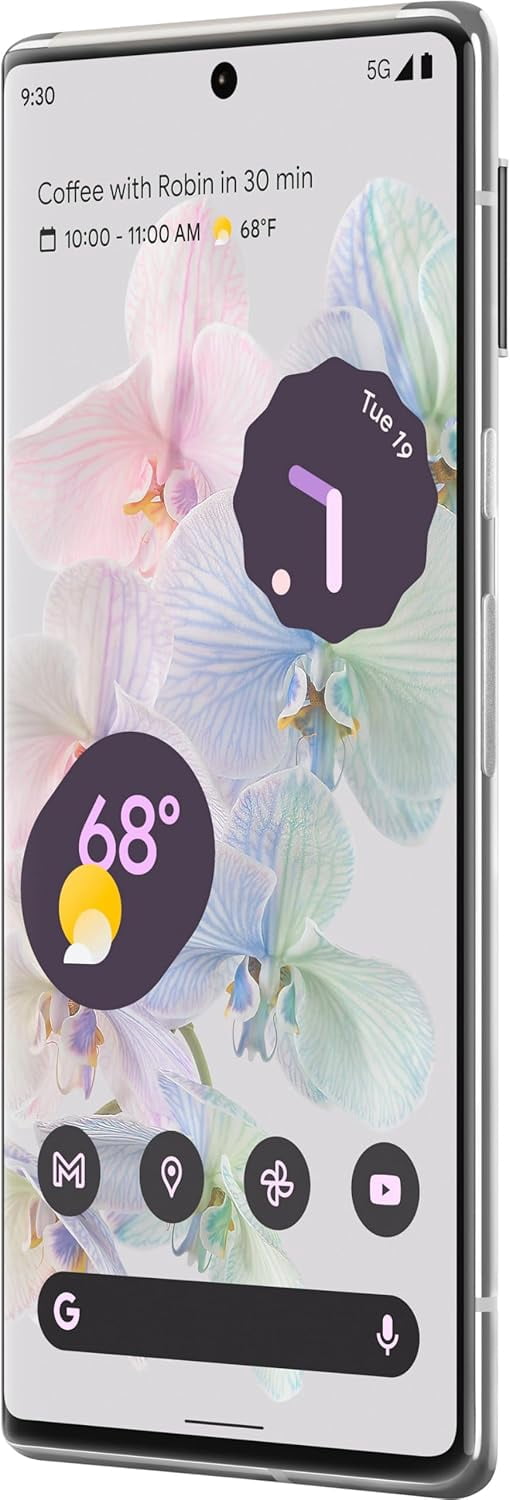 Restored Google Pixel 6 Pro 5G, 128GB, Cloudy White - Verizon Locked (Refurbished)