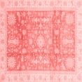 thumbnail image 1 of Ahgly Company Indoor Square Oriental Red Modern Area Rugs, 7' Square, 1 of 4