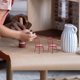 thumbnail image 4 of Dollhouse Miniature Chair 2Pack For Children 1:12 Scale Modern Design Mini Metal Accessories Portable Detailing, 4 of 5