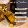 thumbnail image 2 of WANI Huile de Parfum Attar Oud Noir Arabe – Huile de Bois d'Agar Sans Alcool avec des Notes Florales Naturelles – Parfum Unisexe Longue Tenue pour Hommes et Femmes – Bâton de 12 ml et Bouteille en Verre, 2 of 6