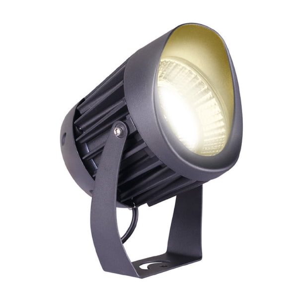Lampara Sobreponer En Piso Exterior Estaca Negro 10w 10hled7