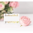 thumbnail image 5 of 100 Pack Large Name Cards for Table Setting - Tent Place Cards with Gold Foil Design for Wedding, Banquets, Events, Reserved Seating, 2.5"x3.75", 5 of 8