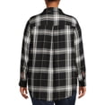 thumbnail image 3 of Terra & Sky Women's Plus Size Plaid Button-Down Shirt, 3 of 5