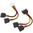 thumbnail image 1 of Fyydes Câble d'Alimentation 15Pin Disque Dur Cordon d'Alimentation 4Pin IDE 15Pin Mâle vers 2 Femelles Adaptateur Distributeur, 1 of 8