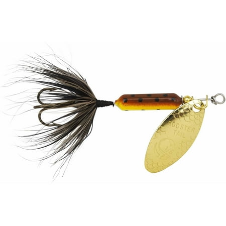 Worden's Rooster Tail, 1/16 oz, Single Hook Brown (Best Rooster Tail For Trout)