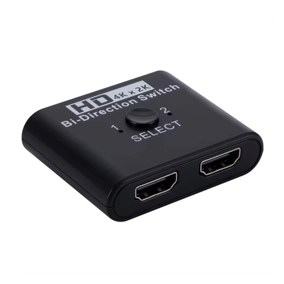 4K 60Hz HD Video Switcher Bi-Directional, 2x1 1x2 Media Hub for PC Monitor