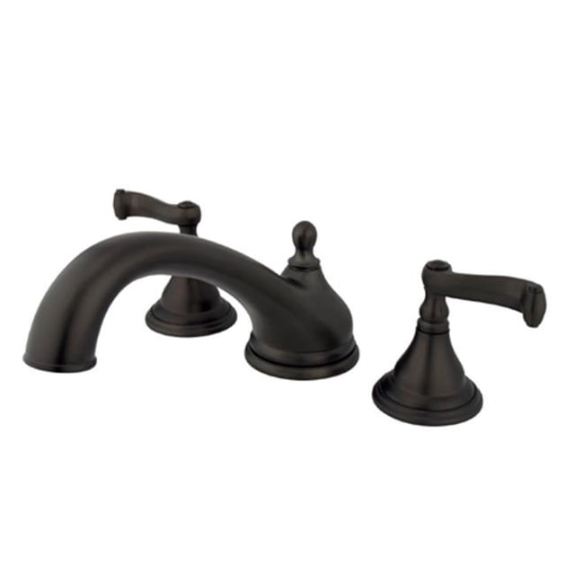 Kingston Brass KS5535FL 8 Inch -18 Inch Widespread Roman Tub Filler - Oil Rubbed Bronze