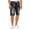 Black, variant on Adeawade Mens Summer Elastic Waist Denim Shorts Knee Length Loose Pocket Baggy Jeans Classic Trousers L Blue