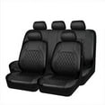 thumbnail image 5 of 9 Pieces PU Leather Full Set Car Seat Covers With Hooks, Front And Rear Seat Split Bench Auto Seat Protector, Universal For Cars Trucks And SUVs, 5 of 8