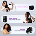 thumbnail image 4 of Ionic Hair Dryer with Diffuser, Professional 2000W Blow Dryer with Comb Nozzle & Concentrator Attachments for Smooth, Frizz-Free Hair Styling, 4 of 9