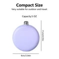 thumbnail image 6 of iMucci Round Hip Flask for Women, 304 Stainless Steel Hip Flask for Liquor with Funnel and Handmade Diamond Lid, Suitable for Carrying Alcohol, 5 oz/150 ml, 6 of 7