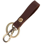 Leather Key Fob, Genuine Leather Key Chain, Premium Ancicraft Leather Key Ring, Vintage Strap Car Key Holder, Great