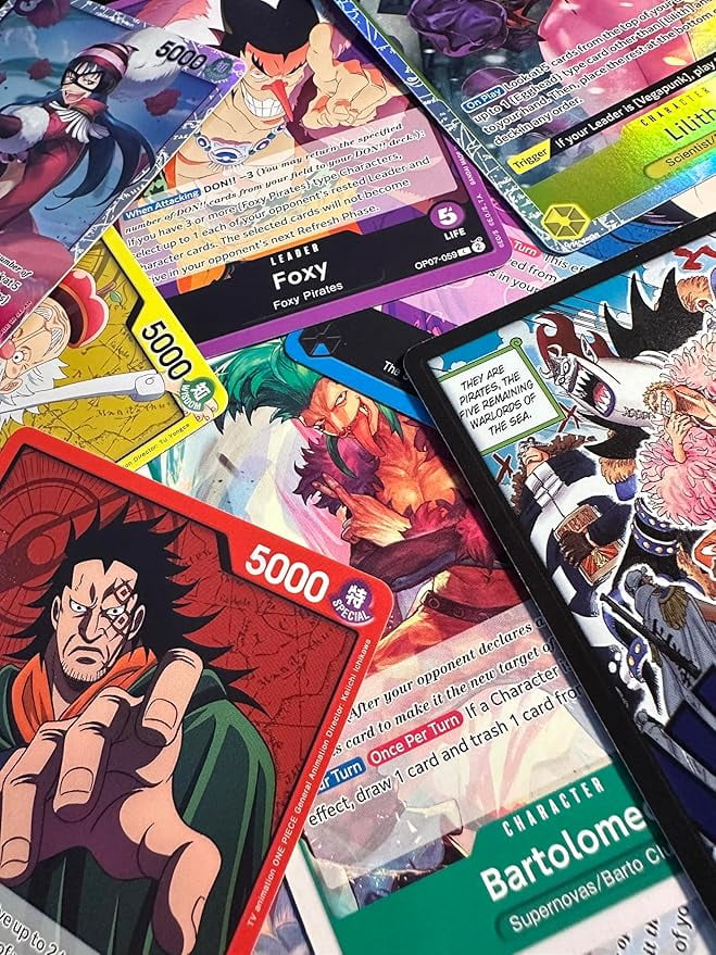 400+ One Piece Trading Card Game Card Lot with Guaranteed Foils