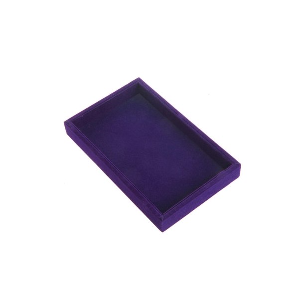 Qarigey Bandejas de caja de joyería Cajas de paquete de color sólido ligero a prueba de polvo Soporte de almacenamiento duradero Anillos Collar Ropa, zapatos y accesorios Miscelánea Púrpura Qarigey AP016426-01