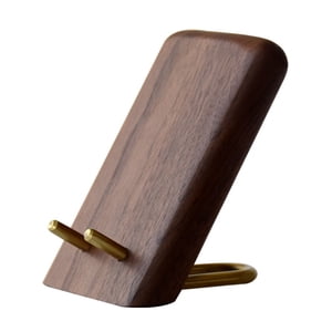 Cell Phone Stand Mobile Phone Stands Brown Synthetic Material 1Pack 3.1X2.8X2.4In