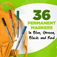 thumbnail image 3 of BIC Ecolutions Fine Permanent Markers, Recycled Plastic, Assorted, 36-Count Pack, 3 of 7