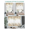 thumbnail image 4 of Flowers Leaves Tie Up Curtains for Windows 63 Inch Length Balloon Curtains Kitchen Adjustable Balloon Window Shade Fall Country Watercolor Wild Floral Plant Tie Up Bathroom Curtain Window 46"x63", 4 of 6