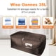 thumbnail image 4 of Laklulu Ropa de cama suave de lona grande, bolsa organizadora de almacenamiento de ropa para armario, 4 of 5