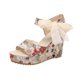 thumbnail image 2 of Zapatos de cuña con boca de pez para mujer Sandalias de lujo con cordones y tacones altos con tacón de cuña Wmkox8yii hfjk4834, 2 of 9