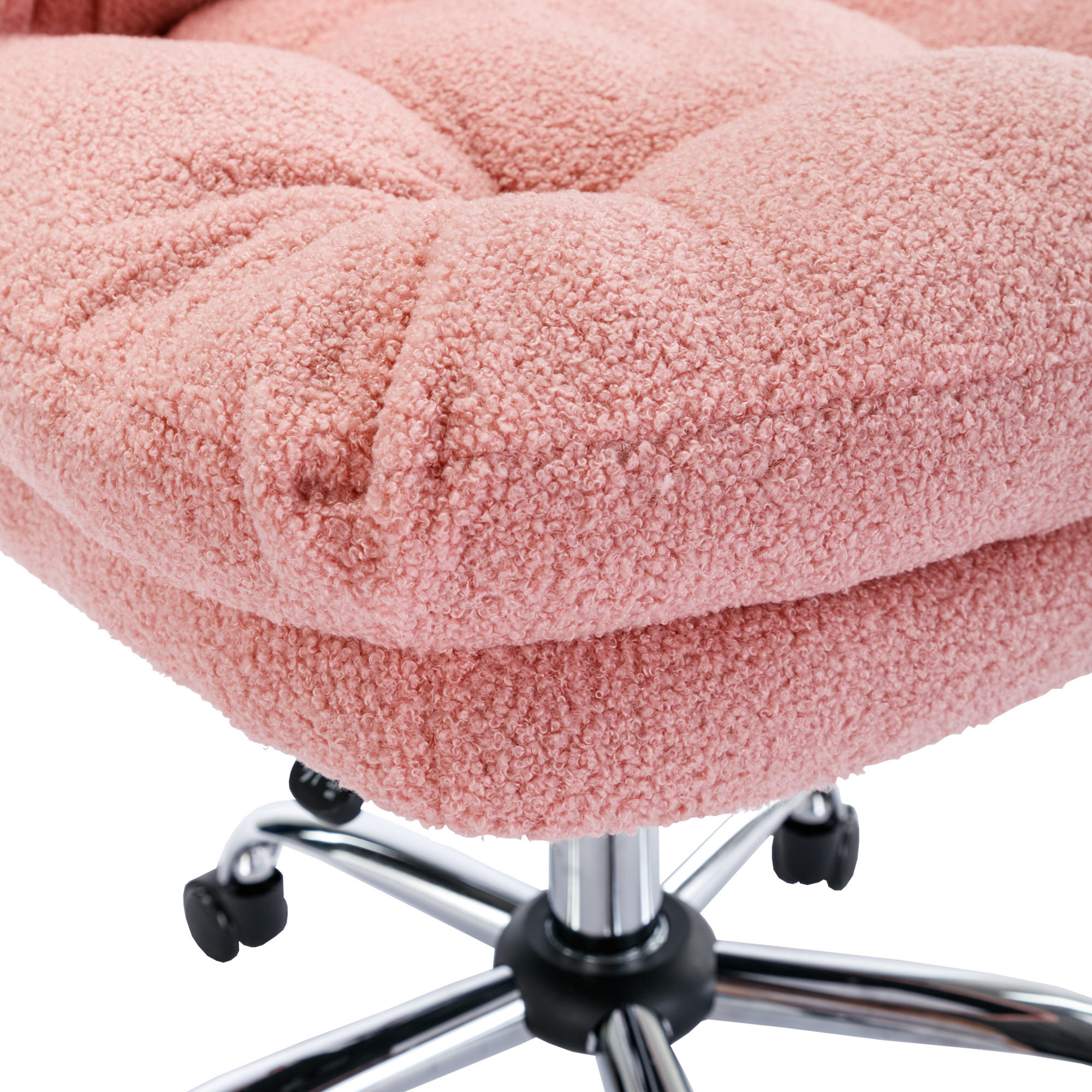 Dropship Pink Velvet Material. Home Computer Chair Office Chair Adjustable  360 °Swivel Cushion Chair With Black Foot Swivel Chair Makeup Chair Study  Desk Chair. No WheelsW115167384 to Sell Online at a Lower