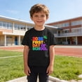 thumbnail image 5 of Kids Back To School T Shirt Crew Neck Short Sleeve Stylish Print Pullover Tops Casual Loose Summer Outfits (7 Years, Black), 5 of 9
