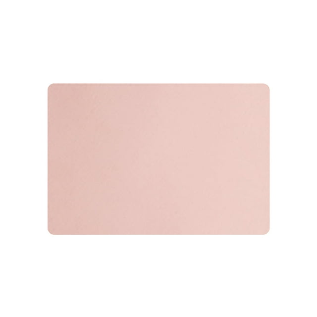Juego de 6 manteles individuales de cuero LYCAQL, impermeables, fáciles de limpiar, resistentes al calor y antideslizantes, aptos para uso en interiores y exteriores, 43 x 30 cm, color rosa