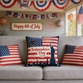 thumbnail image 4 of 4th Of July Independence Day Pillow Covers Patriotic Flag Throw Pillow Cases And Decorative Cushion Covers For Home Sofa Couch, 4 of 6