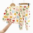 thumbnail image 5 of TOWED22 Toddler Infant Baby Girl Boy Outfits Long Sleeve Crewneck Tee Sweatshirt Tops Casual Joggers Pants 2pcs Fall Winter Clothes Clothing Set(Beige,6-12 M), 5 of 5