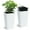 White, variant on Riedhoff 22.5 Inch Tall Rectangular Planters Set of 2 with Drainage Holes&Water Level Monitor,White