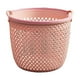 thumbnail image 1 of Cesto portátil para ropa sucia vankin con asas, cesta de plástico beige para baño, dormitorio y lavadero, contenedor grande de almacenamiento con diseño hueco para ventilación., 1 of 8