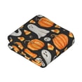 thumbnail image 5 of Halloween Blanket Throw Blanket for Couch Sofa and Bed, cute ghost halloween Halloween Plush Throw Blanket, Halloween Decor Fuzzy Cuteness Comfy Flannel Blanket, 5 of 7