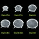 thumbnail image 3 of Tapas elásticas de silicona reutilizables, cubiertas de cuencos de silicona, 6 tamaños diferentes de tapas de silicona para alimentos (transparente y azul), 12 Uds., 3 of 5