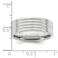 thumbnail image 5 of Sterling Silver 7mm Polished 5-Row Fancy Band Size 13, 5 of 6