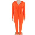 thumbnail image 4 of Plus Size Women’s Two Piece Outfit Solid Color Long Sleeve Top and Pants Casual Matching Set Relaxed Fit Comfortable Everyday Wear, 4 of 5