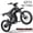 GT73 37Mph, variant on Riding'times GT73pro Electric Dirt Bike for Adults 3000W E Dirt Bike 50MPH 60V36Ah Battery,85+Miles Electric Bikes for Teen,Dual Hydraulic Brakes & Full Suspension,3-in-1 25" Tire Electric Motorcycle