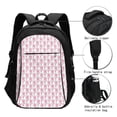 thumbnail image 3 of Balery Flamingo On Checkered Mochila con carga USB para hombre y mujer - Mochila impermeable y antirrobo para laptop con puerto USB para viajes, trabajo, 3 of 7