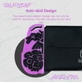 thumbnail image 3 of WISHAVEN Glow-in-The-Dark Soft Silicone Protective Cover Case for Nintendo Switch/Switch OLED Joycon Controller, Purple, 3 of 5