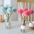 thumbnail image 6 of Grandest Birch 5PCS Artificial Dandelion Flower with Stem Home Wedding Party Colorful Faux Flower Floral Arrangement Indoor Outdoor Garden Decoration Photo Props,Dark Pink, 6 of 7