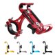 thumbnail image 3 of Soporte de teléfono para motocicleta de metal rojo, soporte antideslizante de aleación de aluminio con clip para GPS, soporte universal para teléfono celular para bicicleta, 3 of 4