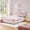 Pink, variant on CZBZ Queen Size Upholstered Platform Bed, Oversized Rabbit Ear Headboard with LED Lights, 300LBS Capacity Queen Bed Frame with 4 Storage Drawers, Boucle Fabric, Easy Assembly, Noise Free